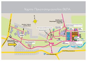 Χάρτης Πανεπιστημιούπολης Ζωγράφου